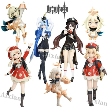 17cm Genshin Impacto Klee Hibana Cavaleiro Anime Figura Eula Klee Paimon PVC Figura de Ação de Coleta de Modelo de Boneca de Criança Garoto Presentes