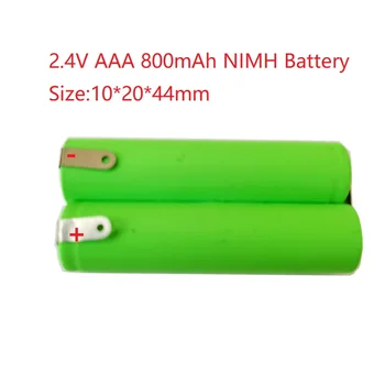 2.4 V AAA 800mAh Bateria NIMH DIY para YS534/17 Água Pik WP-900 Remington Aparador de Barba Barbear Navalha 10x20x44mm
