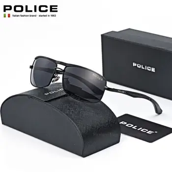 POLÍCIA Marcas de Moda Óculos Polarizados Homens Piloto de Óculos de sol Óculos de sol de Alta Qualidade Bloco de Condução UV400 8837