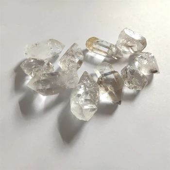 Diamante Herkimer Natural De Cristal De Quartzo Branco Cluster Pontos Pilar Coluna Terminada A Varinha De Amostra De Cura Reiki Mineral