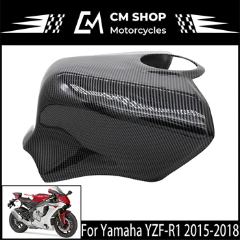 Moto Carenagem do Tanque de Combustível Tampa Acessórios ABS de Moldagem por Injeção Adequado Para a Yamaha YZF-R1 2015-2018 de Fibra de Carbono de Cor