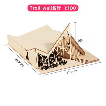 1/100 1/150 ho escala arquitetônica modelo de kit DIY Montar casa de bonecas em miniatura itens de areia tabela de material (material pacote)