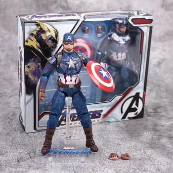 17CM Disney Marvel Modelo de Brinquedos Vingadores 4 Super-Herói Capitão América, homem Aranha e Homem de Ferro, Thor Figura de Ação Bonecas de PVC Presentes Brinquedos