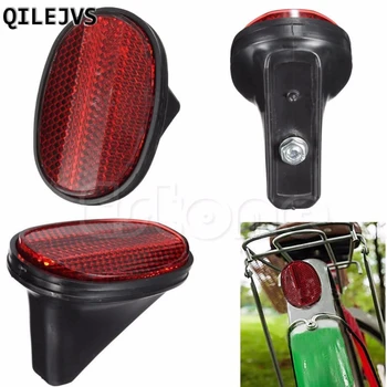 QILEJVS Vermelho Bicicleta pára-choque Traseiro de Segurança Warnning Refletor Cauda guarda-lamas Bicicleta Nova Luz de Aviso