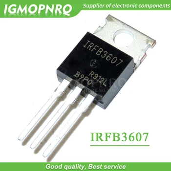 20PCS frete grátis IRFB3607 IRFB3607PBF transistor de efeito de campo MOSFET de canal N 75V 80A TO-220 100% novo original