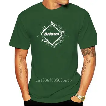 Mens vestuário de Moda Bristol Emblema Gráfico T-Shirt Preto Clássico Tee
