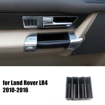 Acessórios do carro para Land Rover LR4 Discovery 4 2010-2016 Interior de Plástico Frontal Porta Traseira da Caixa de Armazenamento Titular Organizadores