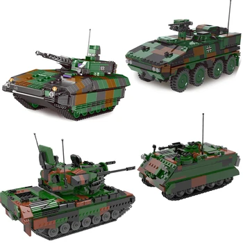 Novo Xingbao Militar de Armas Série WW2 Brinquedos Veículo de Combate Blindado Conjuntos de Blocos de Construção MOC Tijolos Tanque Modelo de Kits de Brinquedos de Menino