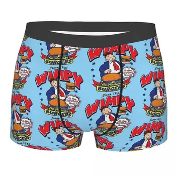 Covarde Burger Popeye The Sailor Man Cartoon Cuecas Breathbale Calcinha Homem Cueca Ventilar Shorts Boxer Briefs
