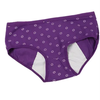 Adolescente Estanque Floral Bonito Cuecas De Algodão Sanitária Fisiológicas Calças Para O Período De Menstruação Meninas Underwears