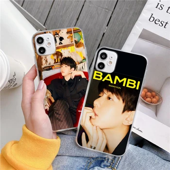 Baekhyun Novo Álbum Bambi Caso de telefone Para o iPhone 11 12 Pro XS MAX XR X 7 8 6Plus SE 2021 Doces Silicone Macio da Tampa do Telefone