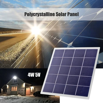 Painel Solar 4W DIY Silício Policristalino, Carregador de Bateria Solar para jardim Solar, iluminação home Pequeno sistema de iluminação 175x172mm