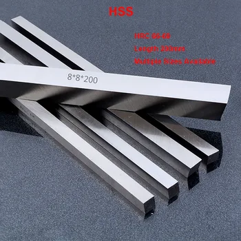 Dureza HRC 66-69 de Torno CNC HSS lisa de Aço Quadrado Barra de Tira de Aço de Alta Velocidade de Fresagem de Gravura de ferramentas de Torno Bits de Comprimento 200mm