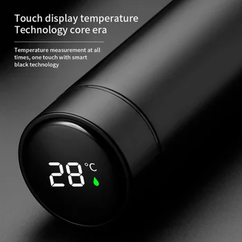 Smart Garrafa Térmica Digital, Garrafa de Água de Aço Inoxidável Térmica Balão de Vácuo LED indicador de Temperatura garrafa Térmica de Café Caneca