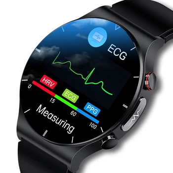 2021 Novo ECG+PPG Smart Watch Homens Pressão Arterial Temperatura do Corpo da frequência Cardíaca IP68 Impermeável sem Fio do Carregador Smartwatch Para Homens