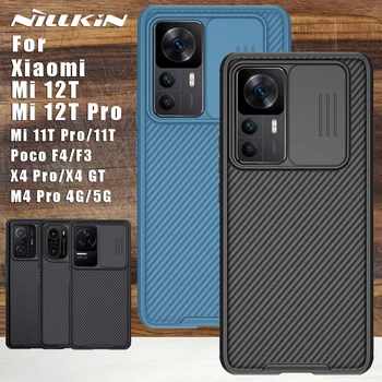 Nillkin para Xiaomi Poco F3 F4 Mi 13 Pro 12T 11T Pro X4 GT M4 Pro 5G 11i Caso CamShield Volta da Tampa da Lente para a Poco M4 Pro 4G