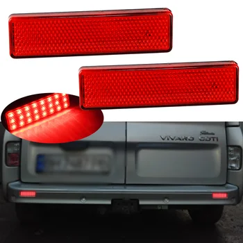 2Pcs Carro LED Traseiro pára-choques Refletor de Luz para Renault Trafic Mestre Primastar Opel Cauda Lâmpada de Condução Travão de Luz OEM 9160858