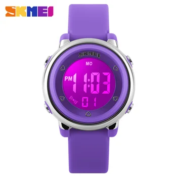 SKMEI Esportes, Moda Kids Relógios Impermeável Relógio Despertador Crianças de Volta para a Luz Calendário Digital de Pulso, Relógio Infantil 1100
