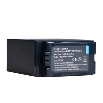 7800mAh CGR-D54 Bateria para Panasonic AG-3DA1P, AG-DVC7, AG-DVC15, a AG-DVX100, AG-DVX1000, HDC-Z10000, NV-C2, NV-C3, NV-C5, NV-C7
