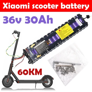Dixsg 36V 30Ah 10S3P 18650 Bateria de Lítio 20A BMS para XIAOMI MIJIA M365 PRO Bicicleta Elétrica Scooter