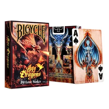 Bicicleta Nova era Dos Dragões Cartas de Jogar Poker Tamanho Colecionáveis Deck de Magic Jogos de cartas Truques de Magia Adereços para o Mago