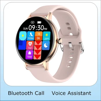 Smart Watch FW07 de Chamada Bluetooth 1.32 polegadas Touch Screen 360*360 Assistente de Voz Personalizada de Discagem Mensagem Push Smartwatch Homens Mulheres