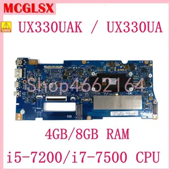 UX330UAK i5-7200/i7-7500 da CPU 4G/8G-RAM placa-Mãe Para ASUS Zenbook UX330U U330UA UX330UA UX330UAK U3000U Laptop placa-mãe Usado