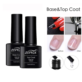 7.5 ml de Base E Top Coat / Matt Top Coat Gel Incolor vernis Semi Permanente Nail Art Manicure em Gel Híbrido Verniz Primer