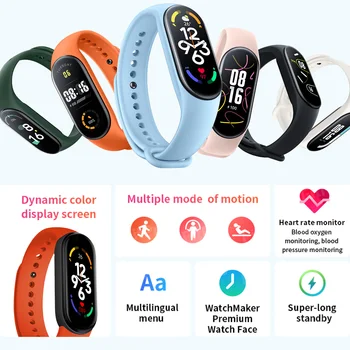 M7 Fitness Relógios Inteligentes Relógio Para Mulheres, Homens Para Telefone Android Fitness Tracker Com A Temperatura, Frequência Cardíaca E Monitor De Sono