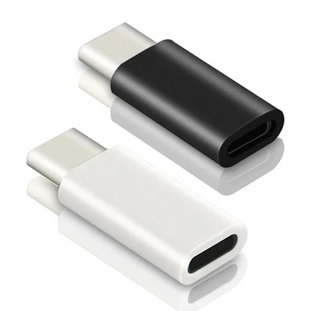 USB C Masculino Compatíveis para o Lightning Fêmea Adaptador de Carregamento de Dados de Sincronização do Tipo C, Conector para o iphone Dropship