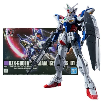 Bandai Genuíno Modelo Gundam Kit Anime Figura HGAC 1/144 OZX-GU01A Geminass 01 Gunpla Anime Figura de Ação de Brinquedos para Crianças