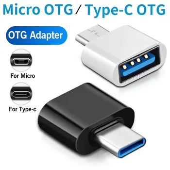 1000pcs/Tipo de lote-C Micro USB do Adaptador OTG Para Android da Huawei USB 3.1 Transmissão de Dados Conversores Para o Tablet da Unidade de Disco Rígido Telefone