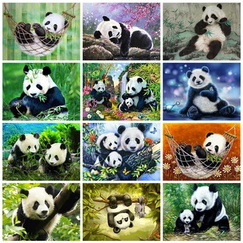 Evershine Diamante Pintura Panda 5D DIY Plena Praça da Broca Animais de Diamante Bordado de Ponto de Cruz, Kit de Decoração de Casa de Arte