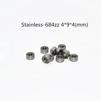 S684ZZ Rolamento de Aço Inoxidável 4*9*4 mm ( 10PCS ) ABEC-5 Rolamentos de Esferas de metal selado S684Z S684 Z ZZ frete grátis
