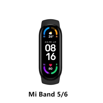 Original Xiaomi Mi Banda 6 Inteligente Pulseira Relógio AMOLED de Oxigênio no Sangue de Fitness Traker da frequência Cardíaca Bluetooth Impermeável Inteligente Mi Band5